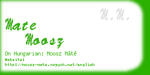 mate moosz business card